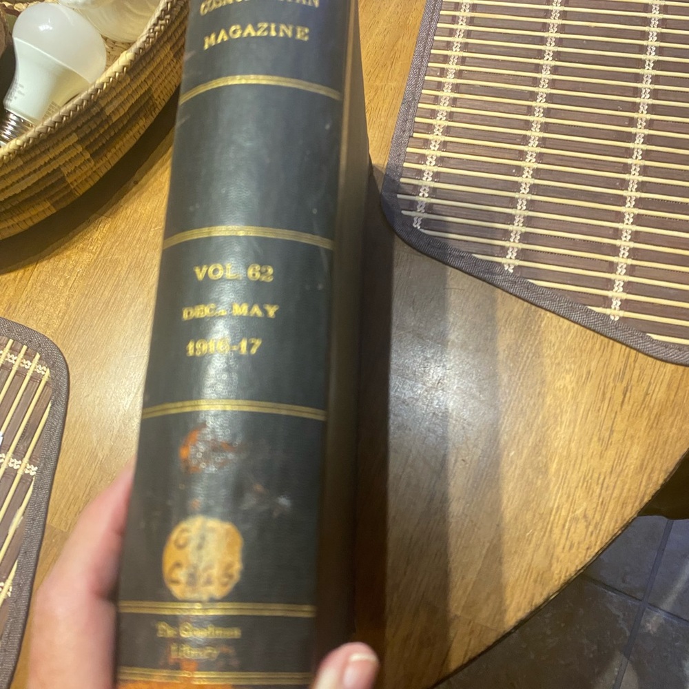 Antique bound COSMOPOLITAN MAGAZINE ISSUES December 2016 to May 1917